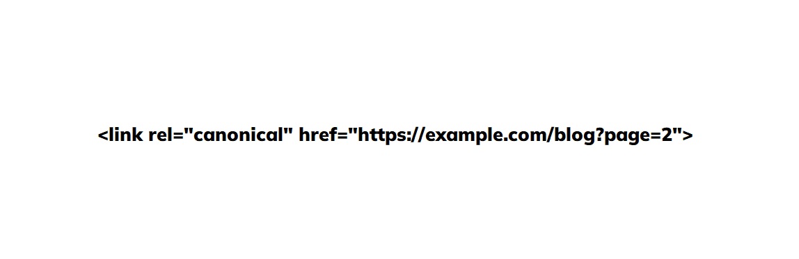 link rel canonical tag