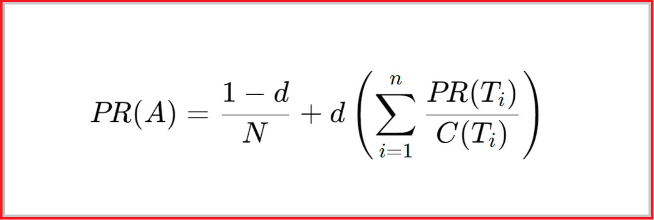 algorithm pagerank