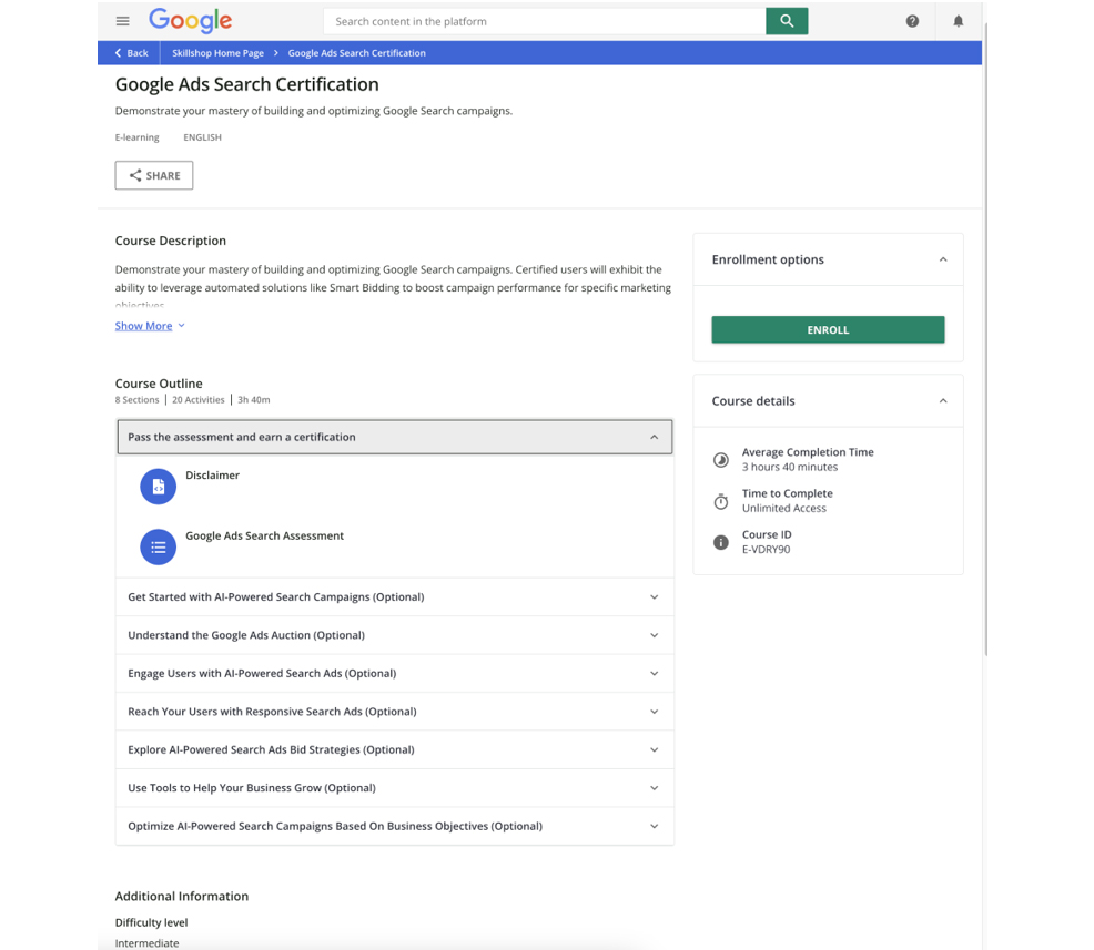 сертификаты google ads