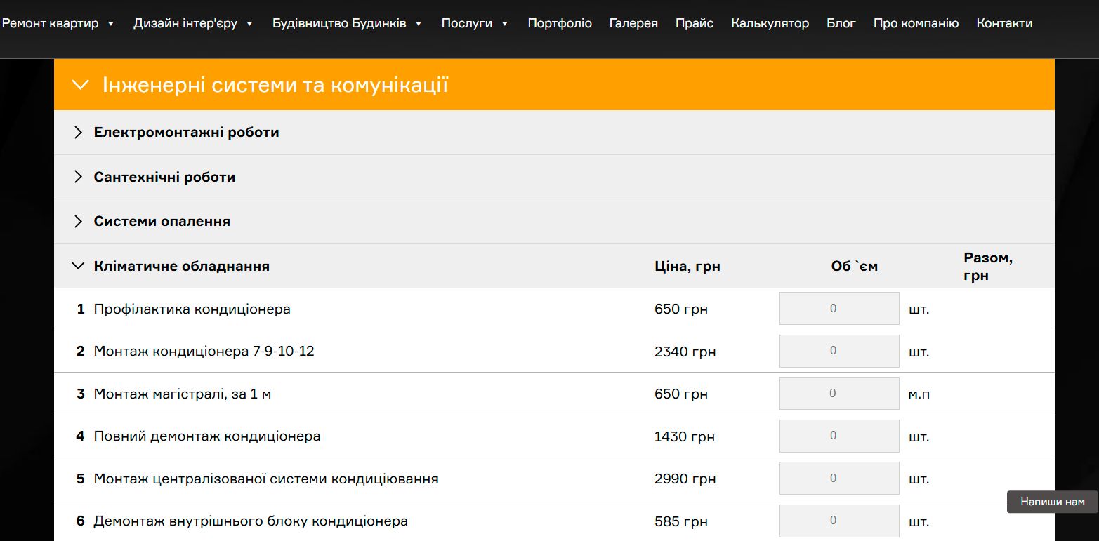 seo просування будівельного сайту